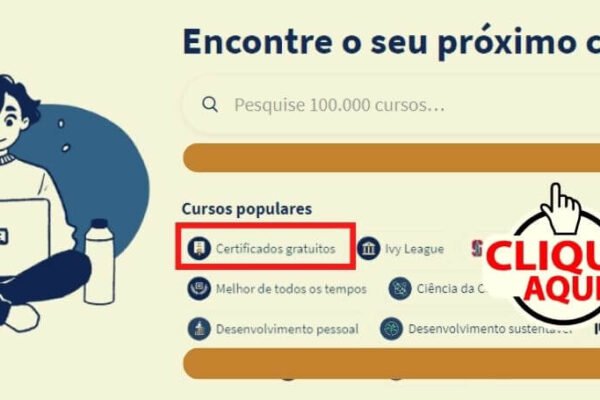 cursos com certificados grátis