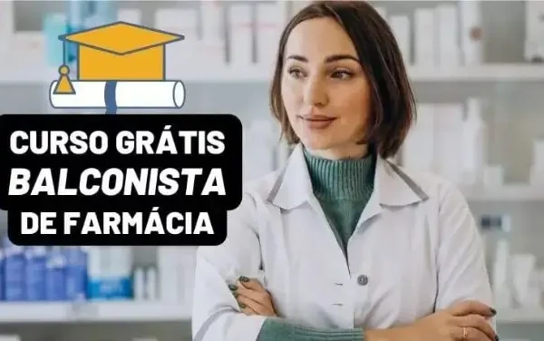 Cursos grátis de balconista de farmácia