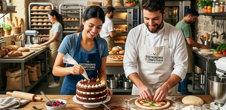 Cursos Gratuitos Online de Gastronomia e Confeitaria