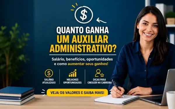 Quanto ganha um auxiliar administrativo