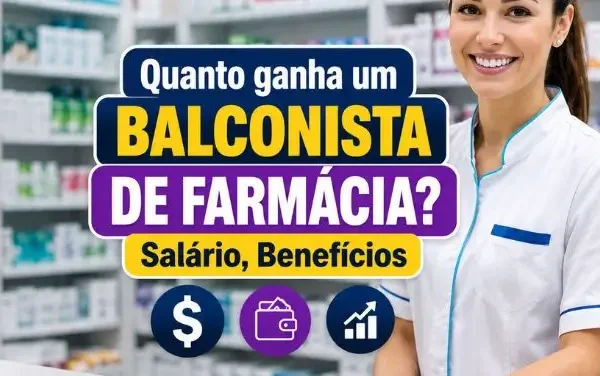 Quanto ganha um balconista de farmácia?